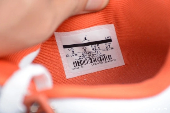 Rep EP 308497-171 Retro Air 308497-171 Blue Jordan White OG Orange 4 1229